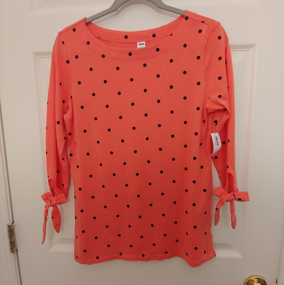 NWT Polka Dot three quarter sleeve top - Picture 3 of 6